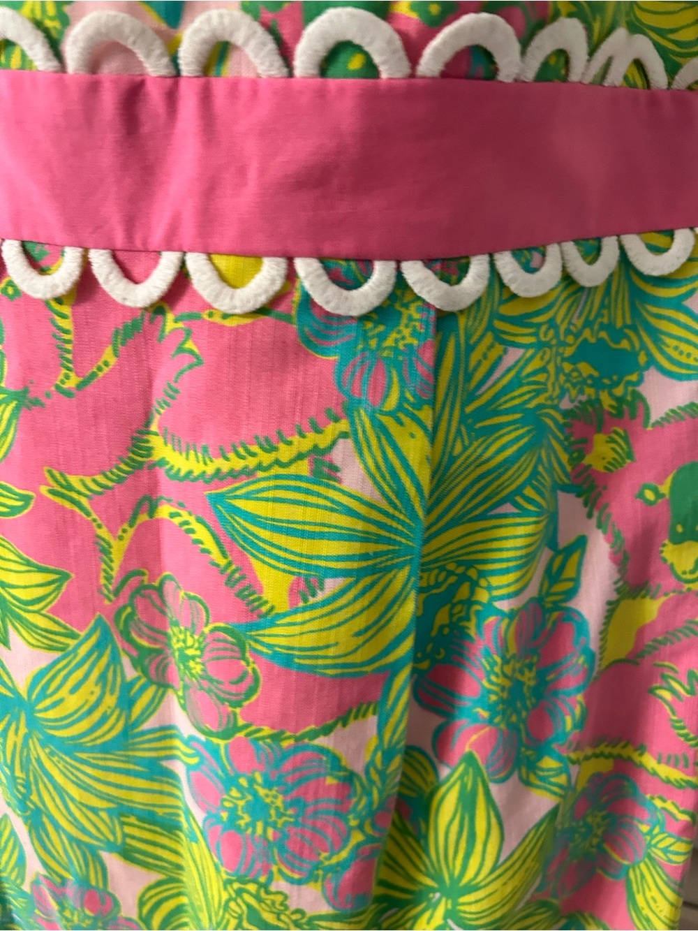 Lilly Pulitzer originals lattice waist 60s style Shift Dress - Picture 3 of 6